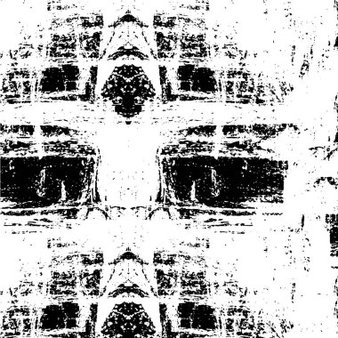 Siyah ve beyazın Grunge arka planı. Soyut monokrom dokusu. Vintage elementler lekeler ve çatlaklar