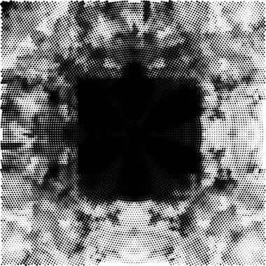 Siyah ve beyazın Grunge arka planı. Soyut monokrom dokusu. Vintage elementler lekeler ve çatlaklar