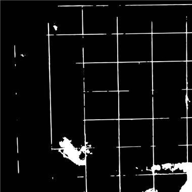 Siyah beyaz desenli, tozlu, benekli, sıkıntılı bir arka plan. soyut vektör illüstrasyonu.