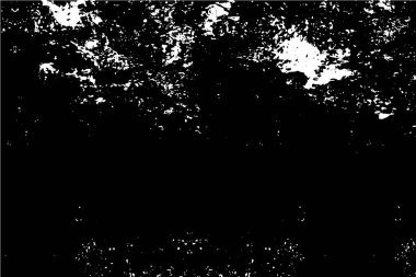 Siyah beyaz desenli, noktalı, lekeli, çizik ve çizikli sıkıntılı bir arkaplan. Soyut vektör illüstrasyonu.