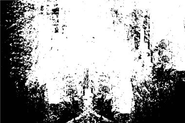 Çizik ve çiziklerle dolu siyah beyaz bir arka plan. Soyut vektör illüstrasyonu.