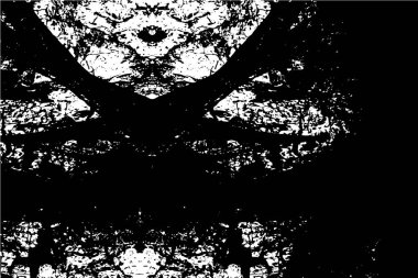 Koyu Grunge Geometrik Deseni