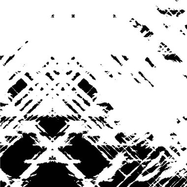 Çizik ve çiziklerle dolu siyah beyaz bir arka plan. Soyut vektör illüstrasyonu.