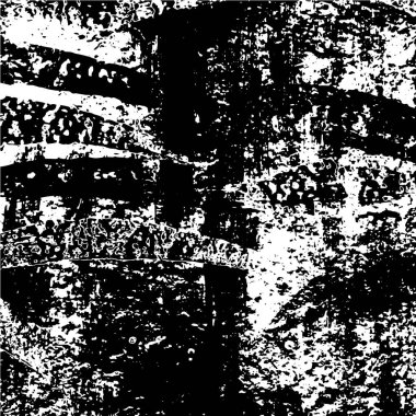 Soyut grunge arkaplanı. Monokrom dokusu. Siyah ve beyaz desenli arkaplan        