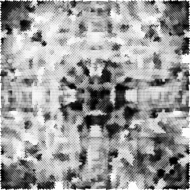 Soyut grunge arkaplanı. Monokrom dokusu. Siyah ve beyaz desenli arkaplan