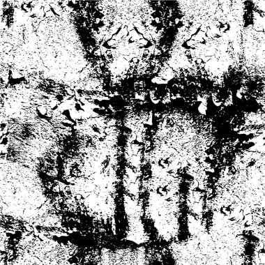 Siyah ve beyazın Grunge arka planı. Soyut monokrom dokusu. Vintage elementler lekeler ve çatlaklar