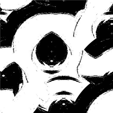 Siyah ve beyazın Grunge arka planı. Soyut monokrom dokusu. Vintage elementler lekeler ve çatlaklar