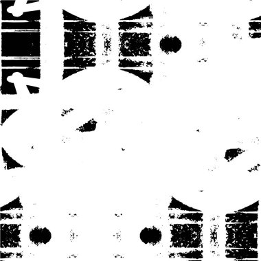 Siyah ve beyazın Grunge arka planı. Soyut monokrom dokusu. Vintage elementler lekeler ve çatlaklar