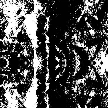 Koyu Grunge Geometrik Deseni