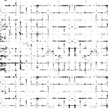 Grunge üst üste biniyor. Soyut siyah-beyaz vektör arkaplanı. Çatlak, leke ve noktalarda kirli desenli tek renkli klasik yüzey. Karanlık korku tarzında eski bir duvar.