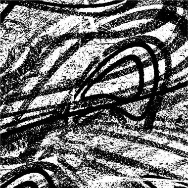 Grunge üst üste biniyor. Soyut siyah-beyaz vektör arkaplanı. Çatlak, leke ve noktalarda kirli desenli tek renkli klasik yüzey. Karanlık korku tarzında eski bir duvar.