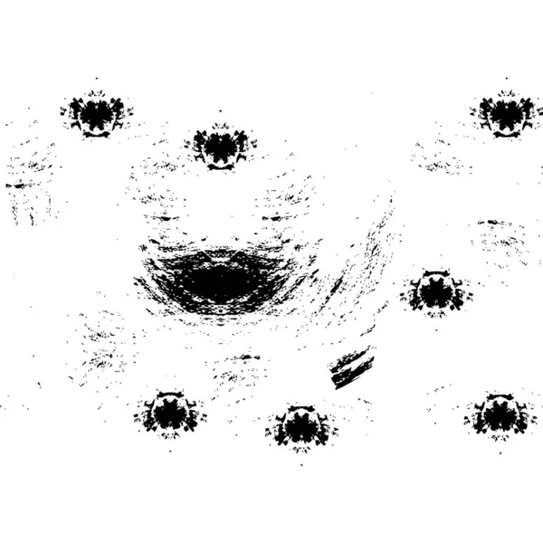 Чорний Колір Чорнила Абстрактний Грандж Пензля Білому Тлі Простий Вектор — стоковий вектор