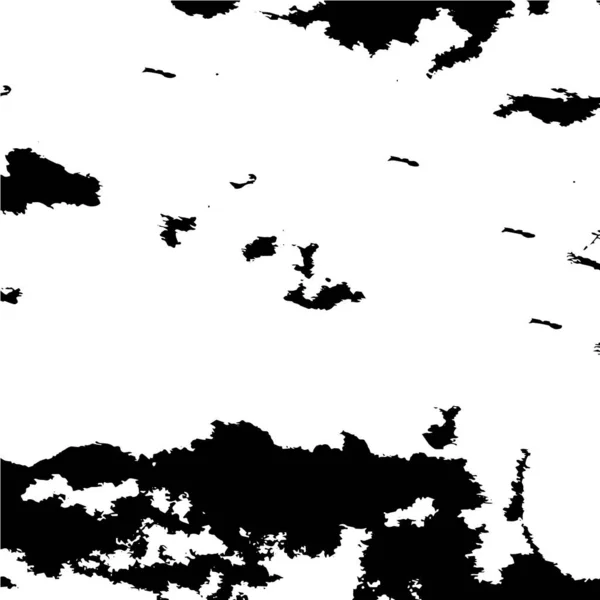 Zwart Wit Vector Illustratie Van Een Landkaart — Stockvector