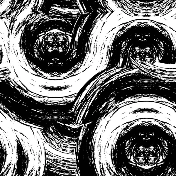 Безшовний Візерунок Абстрактними Каракульними Лініями Рука Намальований Фон — стоковий вектор