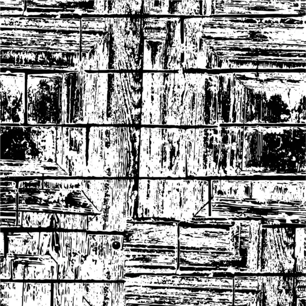 破碎的木制 石材或沥青制成的令人苦恼的叠层纹理 抽象的背景 抽象的半色调矢量插图 — 图库矢量图片