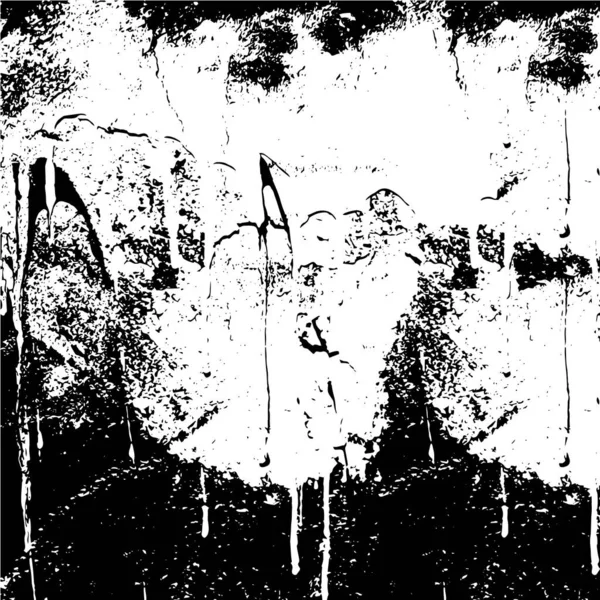 Verzweifelter Hintergrund Schwarz Weiß Mit Staub Und Linien Abstrakte Vektorillustration — Stockvektor