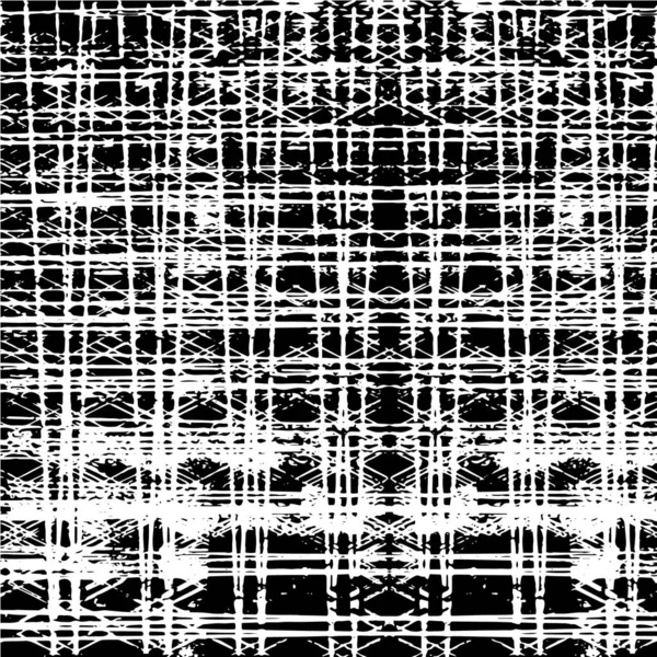 Texture Grunge Motif Rugueux Noir Blanc — Image vectorielle