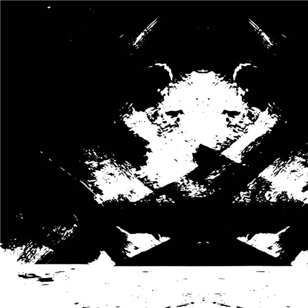 Černý Bílý Grunge Texturovaný Vzor Abstraktní Pozadí — Stockový vektor