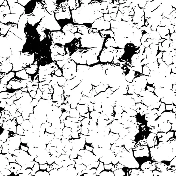 Grunge Tło Czerni Bieli Streszczenie Tekstury Monochromatycznej Barwniki Pęknięcia Elementów — Wektor stockowy