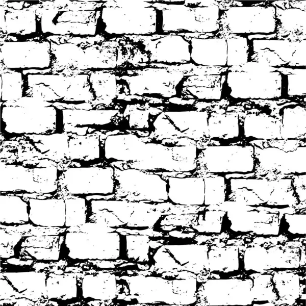 黑白矢量砖 — 图库矢量图片