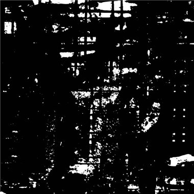 Lekelerden yapılmış siyah ve beyaz kaba desen 