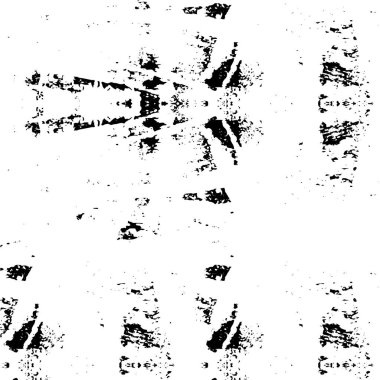 Pis ve kaba arka plan siyah ve beyaz lekelerle yapılmış.