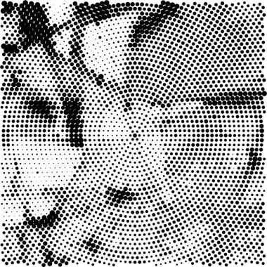 Grunge üst üste biniyor. Soyut siyah-beyaz vektör arkaplanı. Çatlak, leke ve noktalarda kirli desenli tek renkli klasik yüzey. Karanlık korku tarzında eski bir duvar.