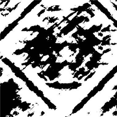 Huysuz monokrom tasarımı, poster için artistik desen