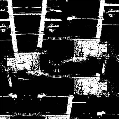 Lekelerden yapılmış siyah ve beyaz kaba desen 