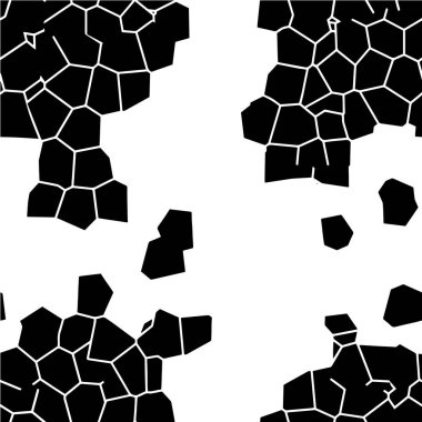 Dağınık desenli siyah beyaz grafik tasarımı