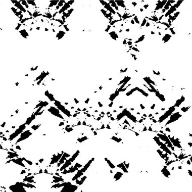 Dağınık desenli siyah beyaz grafik tasarımı