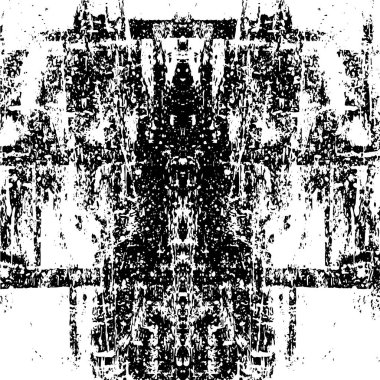 Döküntü desenli siyah beyaz poster tasarımı