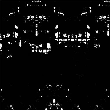 Eski püskü desenli basit desenli siyah beyaz poster tasarımı