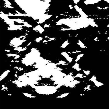 Eski püskü desenli basit desenli siyah beyaz poster tasarımı