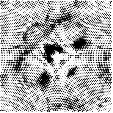 Döküntü desenli siyah beyaz poster tasarımı