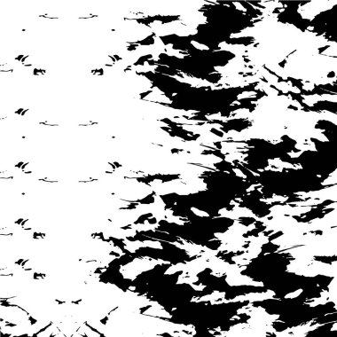 Döküntü desenli siyah beyaz poster tasarımı