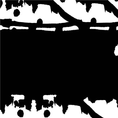 Siyah ve beyaz lekeli desen, soyut arkaplan çizimi