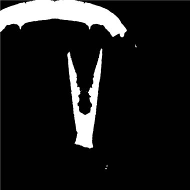 Lekelerle yapılmış dağınık siyah beyaz desen, kopyalama alanı için arkaplan 