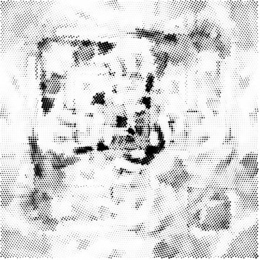 Siyah beyaz desenli dağınık duvar kağıdı tasarımı