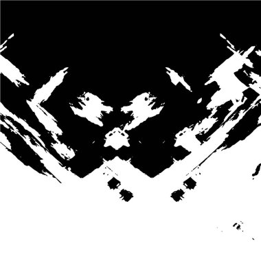 Grunge siyah beyaz desen. Monokrom parçacıkları soyut doku. Çatlakların, sürtünmelerin, çiplerin, lekelerin, mürekkep lekelerinin, çizgilerin geçmişi. Koyu tasarım arka plan yüzeyi.