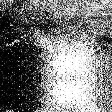 Grunge siyah beyaz desen. Monokrom parçacıkları soyut doku. Çatlakların, sürtünmelerin, çiplerin, lekelerin, mürekkep lekelerinin, çizgilerin geçmişi. Koyu tasarım arka plan yüzeyi.