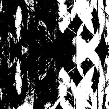 Grunge siyah beyaz desen. Monokrom parçacıkları soyut doku. Çatlakların, sürtünmelerin, çiplerin, lekelerin, mürekkep lekelerinin, çizgilerin geçmişi. Koyu tasarım arka plan yüzeyi.