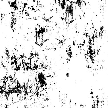 Grunge siyah beyaz desen. Monokrom parçacıkları soyut doku. Çatlakların, sürtünmelerin, çiplerin, lekelerin, mürekkep lekelerinin, çizgilerin geçmişi. Koyu tasarım arka plan yüzeyi.