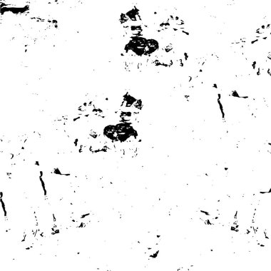 Grunge siyah beyaz desen. Monokrom parçacıkları soyut doku. Çatlakların, sürtünmelerin, çiplerin, lekelerin, mürekkep lekelerinin, çizgilerin geçmişi. Koyu tasarım arka plan yüzeyi.