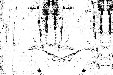 Grunge siyah beyaz desen. Monokrom parçacıkları soyut doku. Çatlakların, sürtünmelerin, çiplerin, lekelerin, mürekkep lekelerinin, çizgilerin geçmişi. Koyu tasarım arka plan yüzeyi.