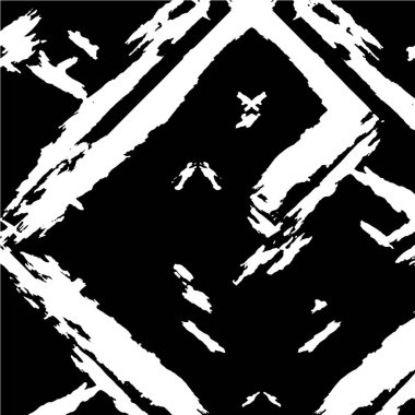 Grunge siyah beyaz desen. Monokrom parçacıkları soyut doku. Çatlakların, sürtünmelerin, çiplerin, lekelerin, mürekkep lekelerinin, çizgilerin geçmişi. Koyu tasarım arka plan yüzeyi.