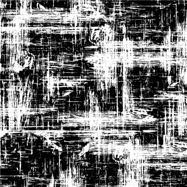 Grunge siyah beyaz desen. Monokrom parçacıkları soyut doku. Çatlakların, sürtünmelerin, çiplerin, lekelerin, mürekkep lekelerinin, çizgilerin geçmişi. Koyu tasarım arka plan yüzeyi.