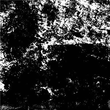 Grunge siyah beyaz desen. Monokrom parçacıkları soyut doku. Çatlakların, sürtünmelerin, çiplerin, lekelerin, mürekkep lekelerinin, çizgilerin geçmişi. Koyu tasarım arka plan yüzeyi.