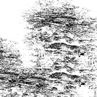 Grunge siyah beyaz desen. Monokrom parçacıkları soyut doku. Çatlakların, sürtünmelerin, çiplerin, lekelerin, mürekkep lekelerinin, çizgilerin geçmişi. Koyu tasarım arka plan yüzeyi.