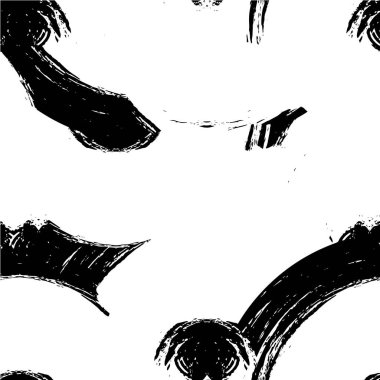 Grunge siyah beyaz desen. Monokrom parçacıkları soyut doku. Çatlakların, sürtünmelerin, çiplerin, lekelerin, mürekkep lekelerinin, çizgilerin geçmişi. Koyu tasarım arka plan yüzeyi.